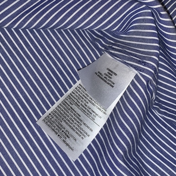 Banana Republic Blue and White Striped Cold Shoulder Top - Women’s Size Small - Picture 7 of 7